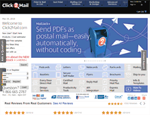 Tablet Screenshot of click2mail.com